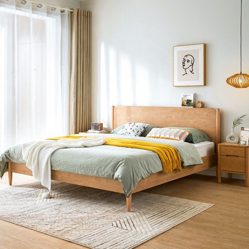 GIƯỜNG NGỦ GỖ TỰ NHIÊN KT 1.8M X 2M