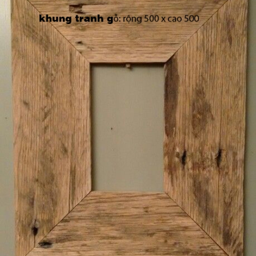 Khung tranh gỗ tự nhiên kt 25cm x45cm (4)
